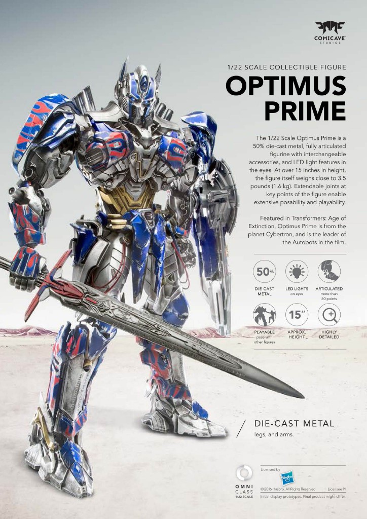 Omni Class  Optimus Prime   Transformer 4 Age of Extinction