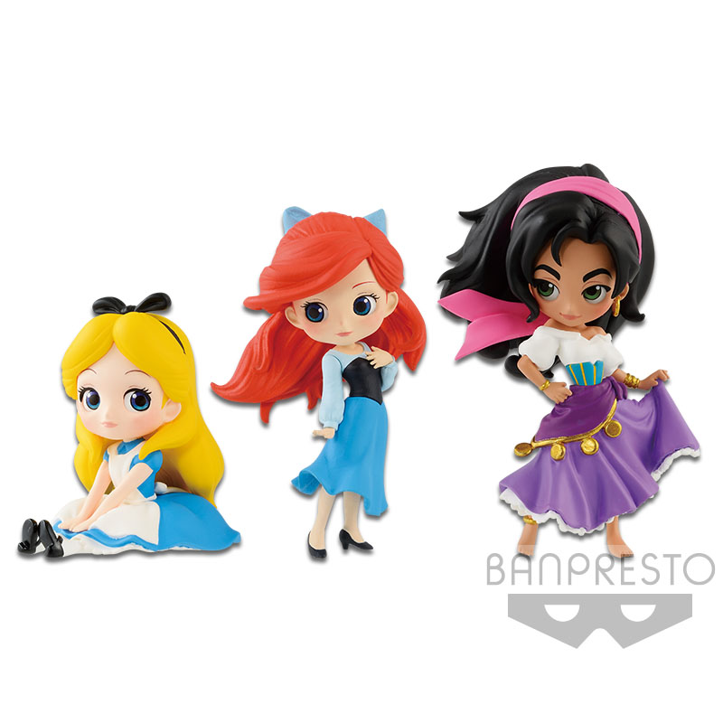 Disney Characters Q Posket Petit Alice Ariel Esmeralda Theherotoys