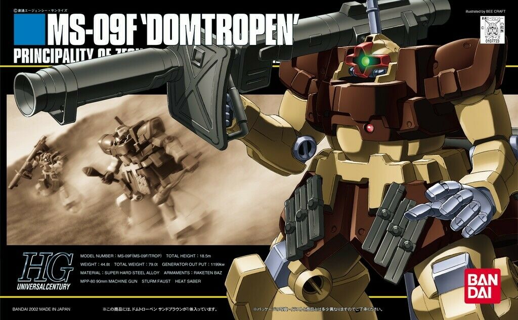 Ms 09f Dom Tropen Kimberlite Forces Colors Bandai Theherotoys