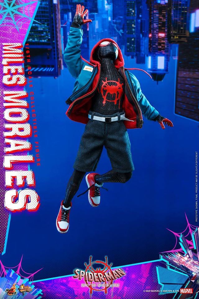 Spider-man: new generation figurine movie masterpiece 1/6 miles morales 29  cm