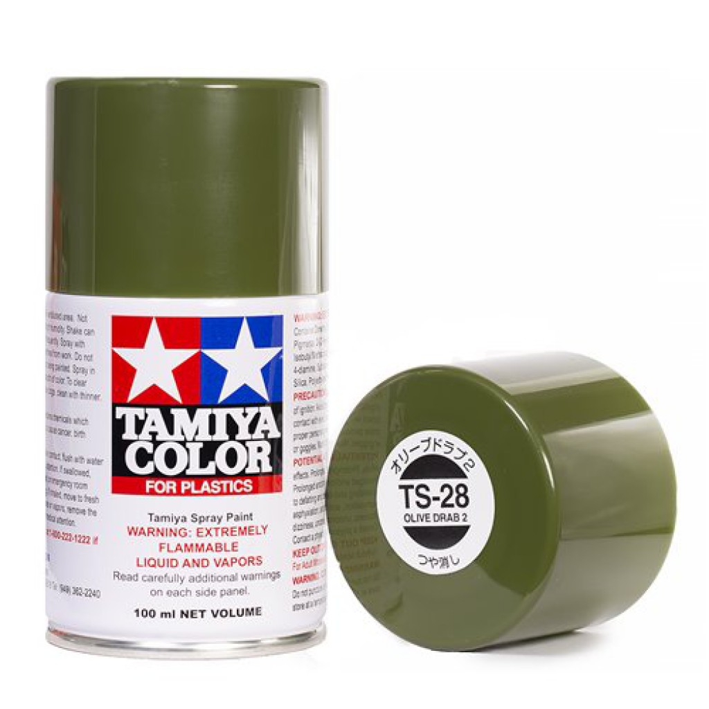 Tamiya Color Spray Paints no.28 TS28 Olive drab 2 TheHerotoys